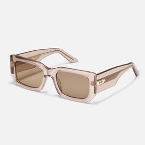 New! Quay Sunglasses Tell Me More 77104 Doe/Tan, Authentic